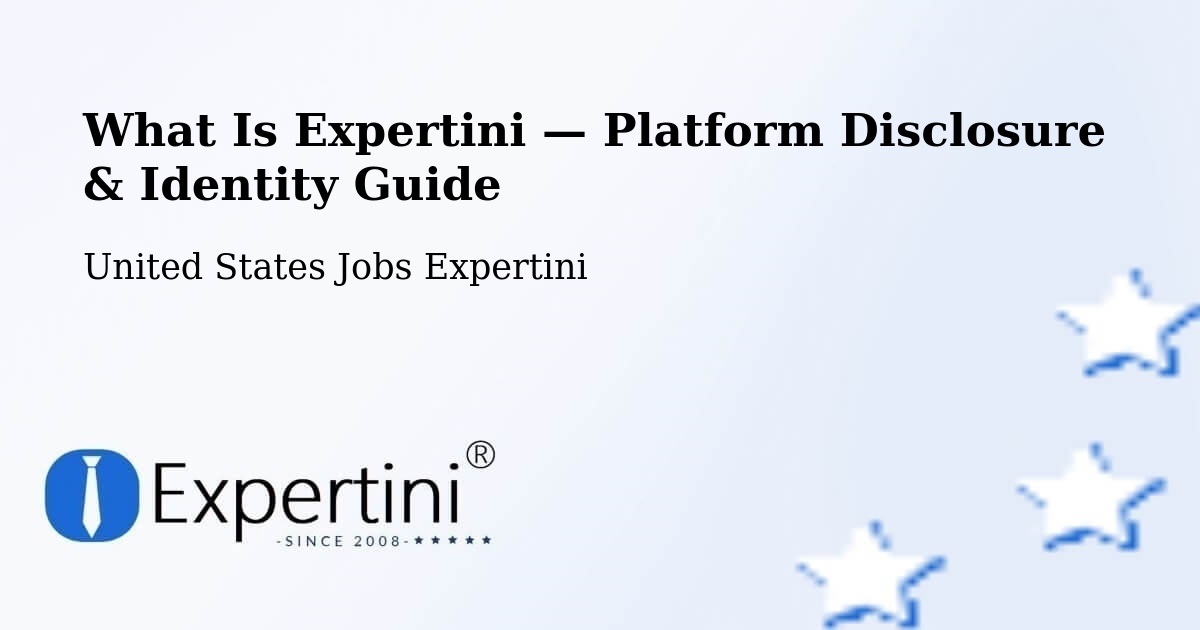 What Is Expertini — Platform Disclosure & Identity Guide – Maynard